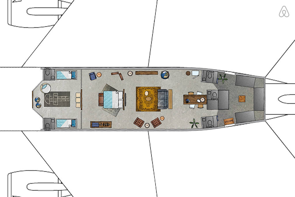 Самолет квартиры. Жилье самолет. Апартаменты в самолете. Квартира переделана в самолет. План самолёта со спальней.