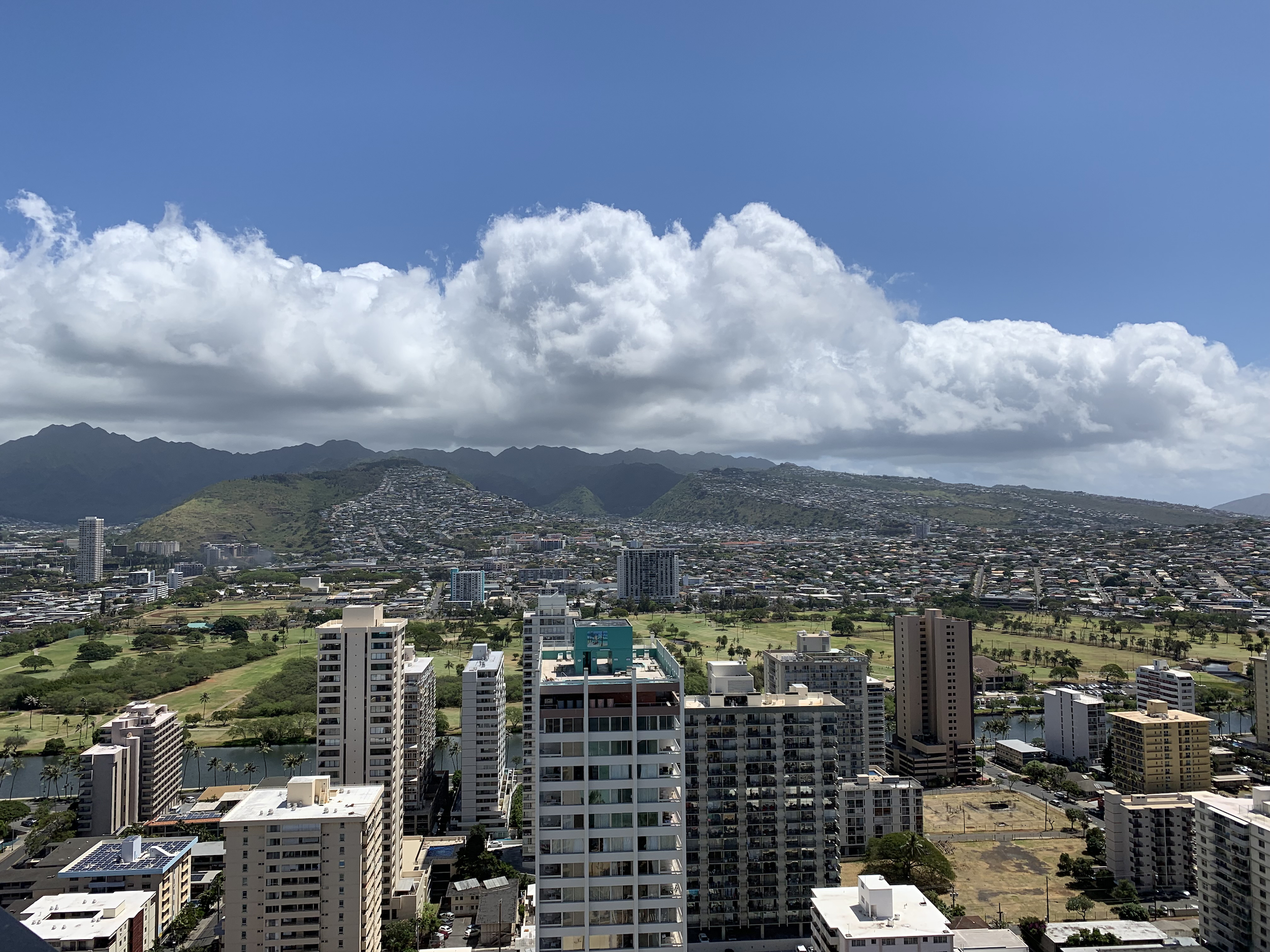 Ausblick zur Seite, Waikiki / Diamond head View