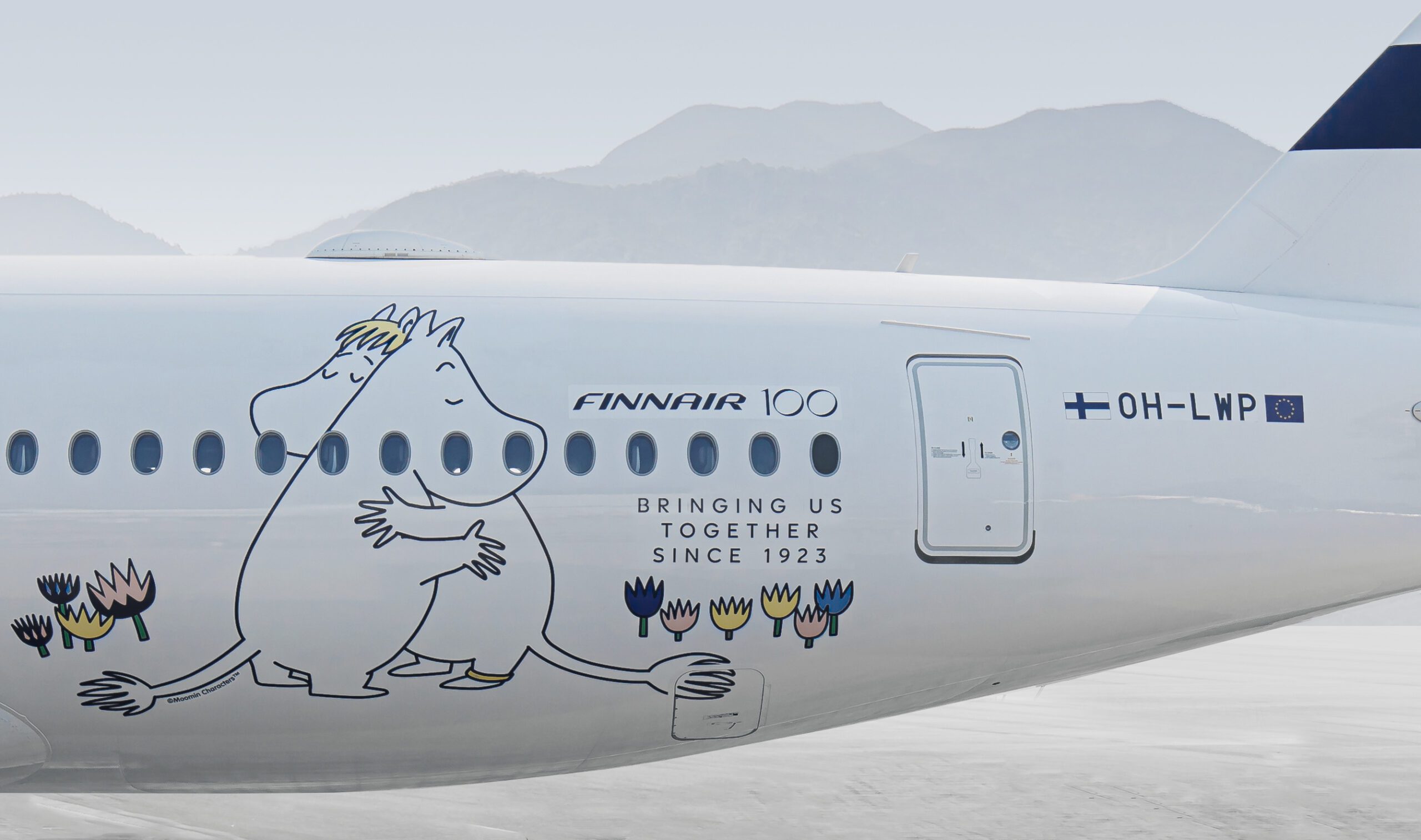Finnair Moomin Sonderlackierung