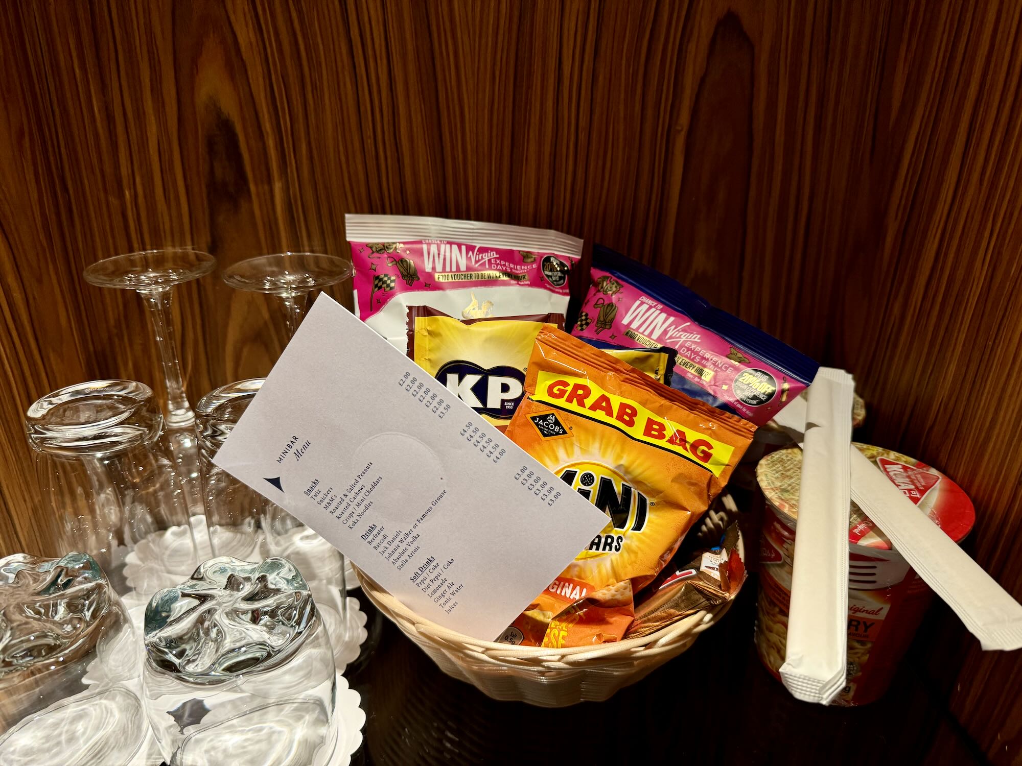 Hyatt Regency London Albert Embankment – Minibar