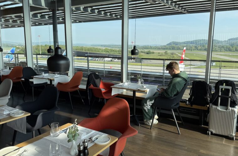 Swiss First Class Lounge Restaurant