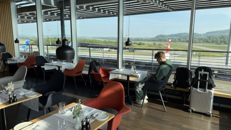 Swiss First Class Lounge Restaurant