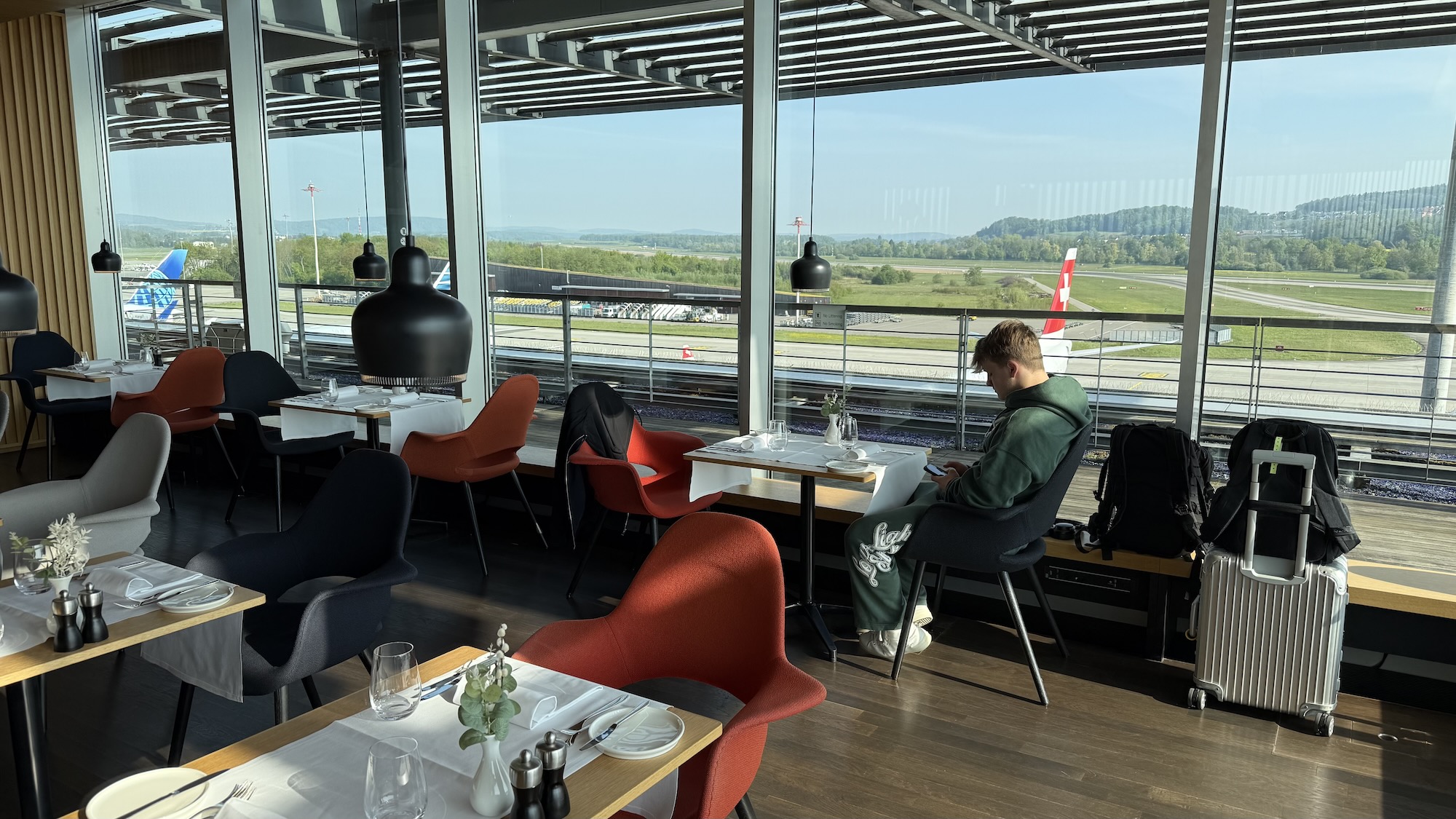 Swiss First Class Lounge Restaurant