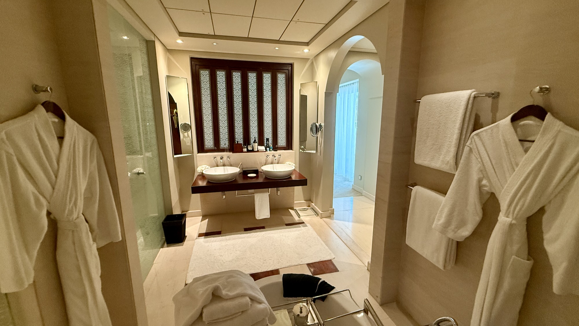 Terrace Suite Park Hyatt Dubai Ausblick Bad