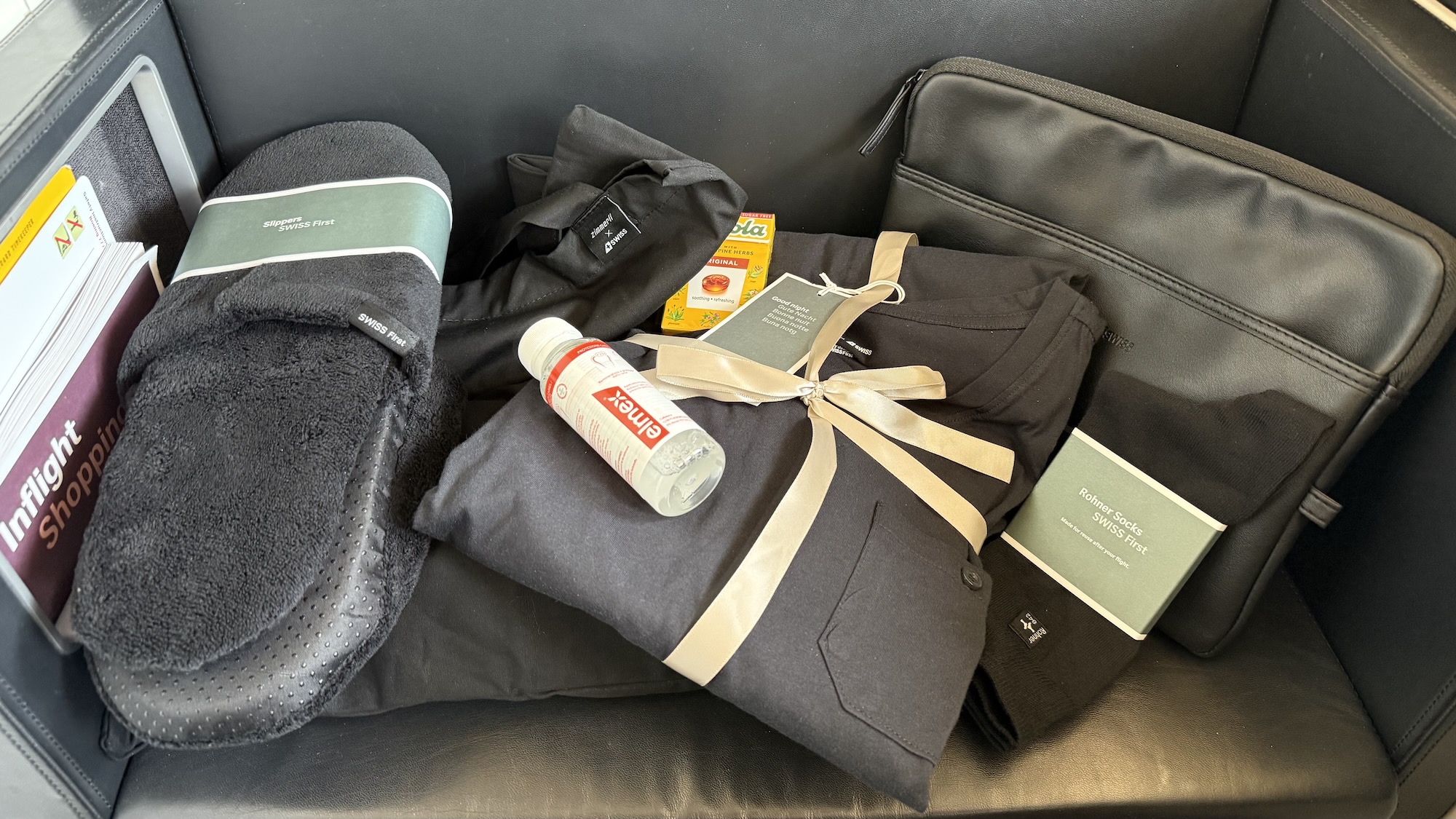 Swiss First Class Amenities