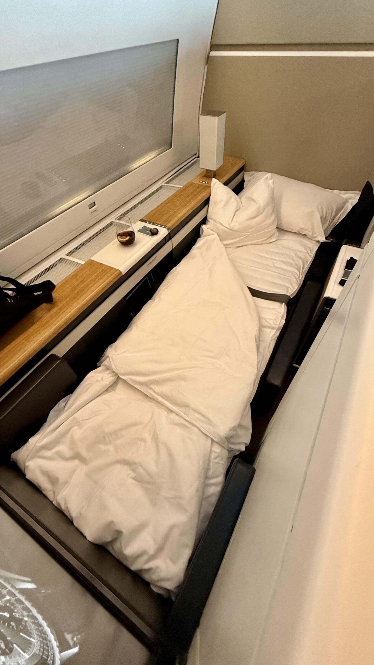 Swiss First Class 777 Sitz 2K als Bett