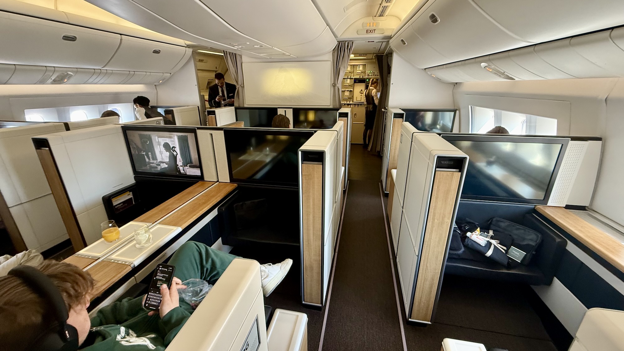 Swiss First Class 777 Kabine
