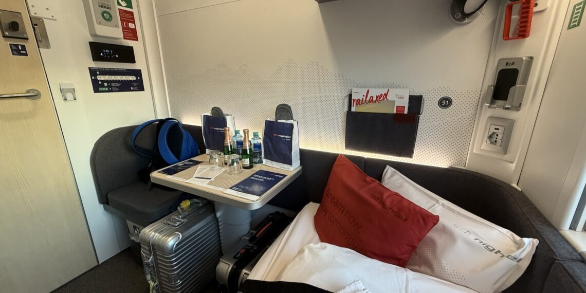 ÖBB Schlafwagen Abteil