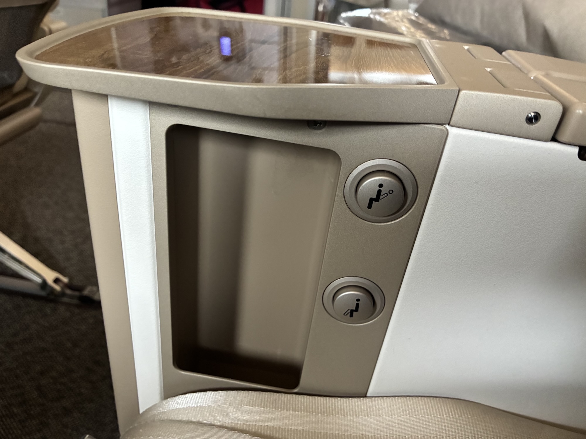 Emirates A380 Premium Economy Sitz